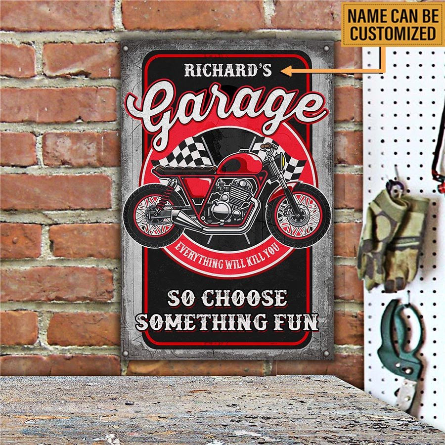 Personalized Motorcycle Garage Everything Will Kill You So Choose Something Fun Metal Signwdwq eqw easdasd Personalized Motorcycle Garage Everything Will Kill You So Choose Something Fun Metal Signewq wqe wqeaadk.