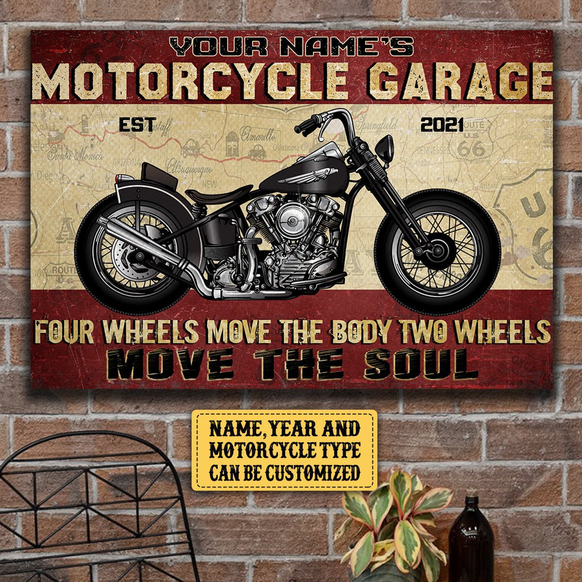 Personalized Motorcycle Garage Four Wheels Move The Body Two Wheels Move The Soul Poster & Canvaswdwq eqw easdasd Personalized Motorcycle Garage Four Wheels Move The Body Two Wheels Move The Soul Poster & Canvasewq wqe wqeaadk.