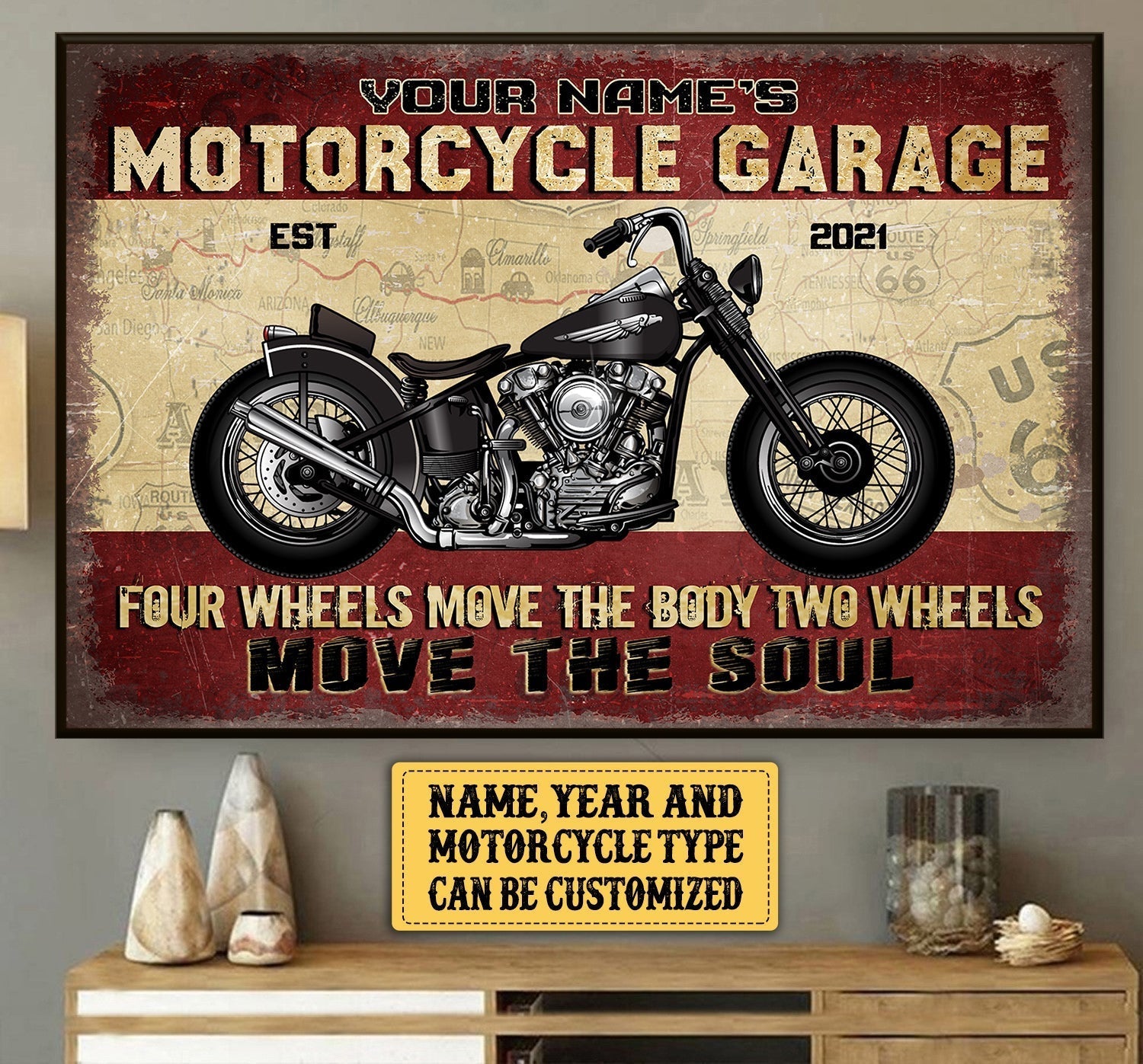 Personalized Motorcycle Garage Four Wheels Move The Body Two Wheels Move The Soul Poster & Canvaswdwq eqw easdasd Personalized Motorcycle Garage Four Wheels Move The Body Two Wheels Move The Soul Poster & Canvasewq wqe wqeaadk.