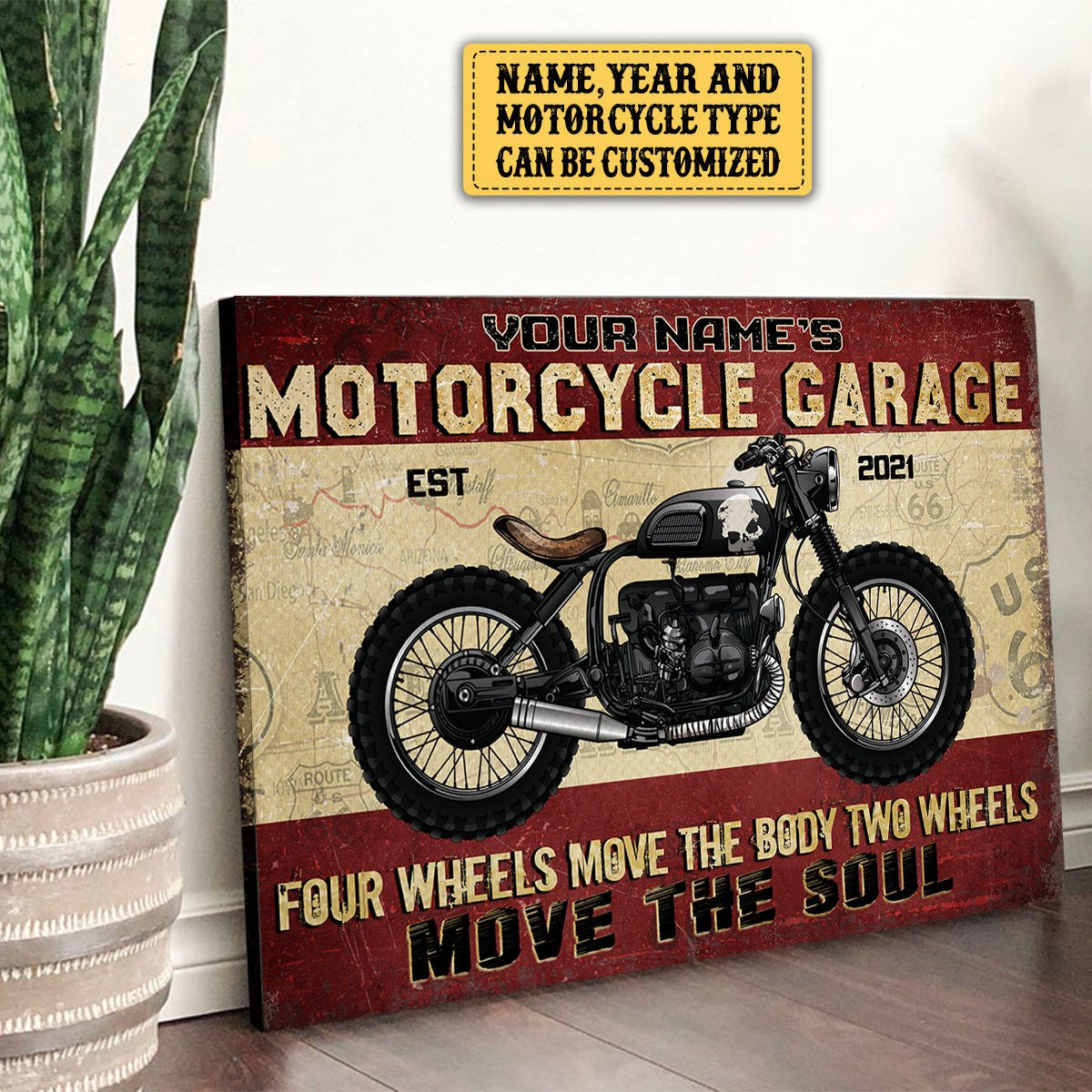 Personalized Motorcycle Garage Four Wheels Move The Body Two Wheels Move The Soul Poster & Canvaswdwq eqw easdasd Personalized Motorcycle Garage Four Wheels Move The Body Two Wheels Move The Soul Poster & Canvasewq wqe wqeaadk.