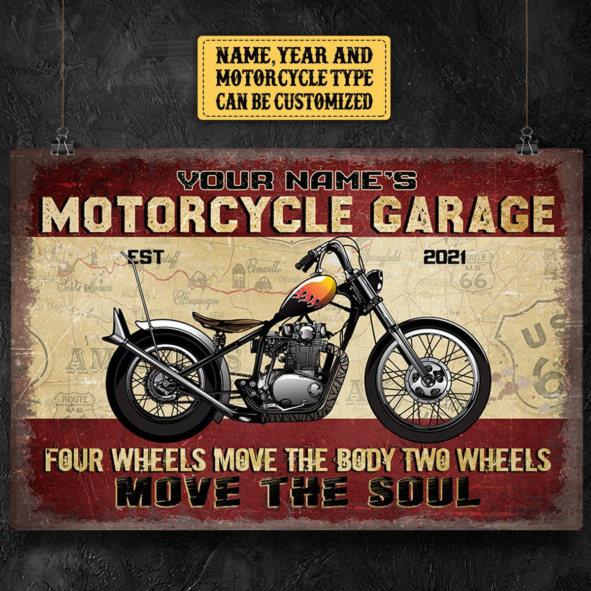 Personalized Motorcycle Garage Four Wheels Move The Body Two Wheels Move The Soul Poster & Canvaswdwq eqw easdasd Personalized Motorcycle Garage Four Wheels Move The Body Two Wheels Move The Soul Poster & Canvasewq wqe wqeaadk.