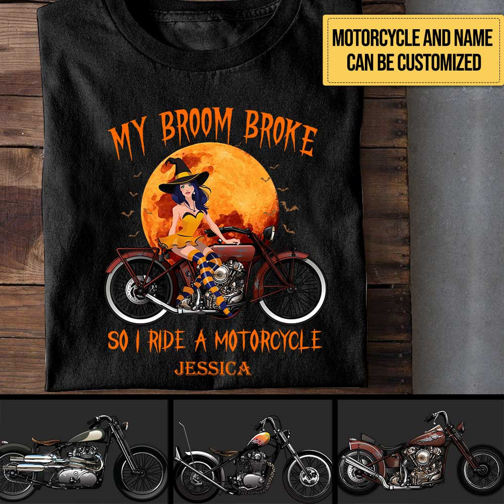 Personalized My Broom Broke So I Ride A Motorcycle Shirtwdwq eqw easdasd Personalized My Broom Broke So I Ride A Motorcycle Shirtewq wqe wqeaadk.