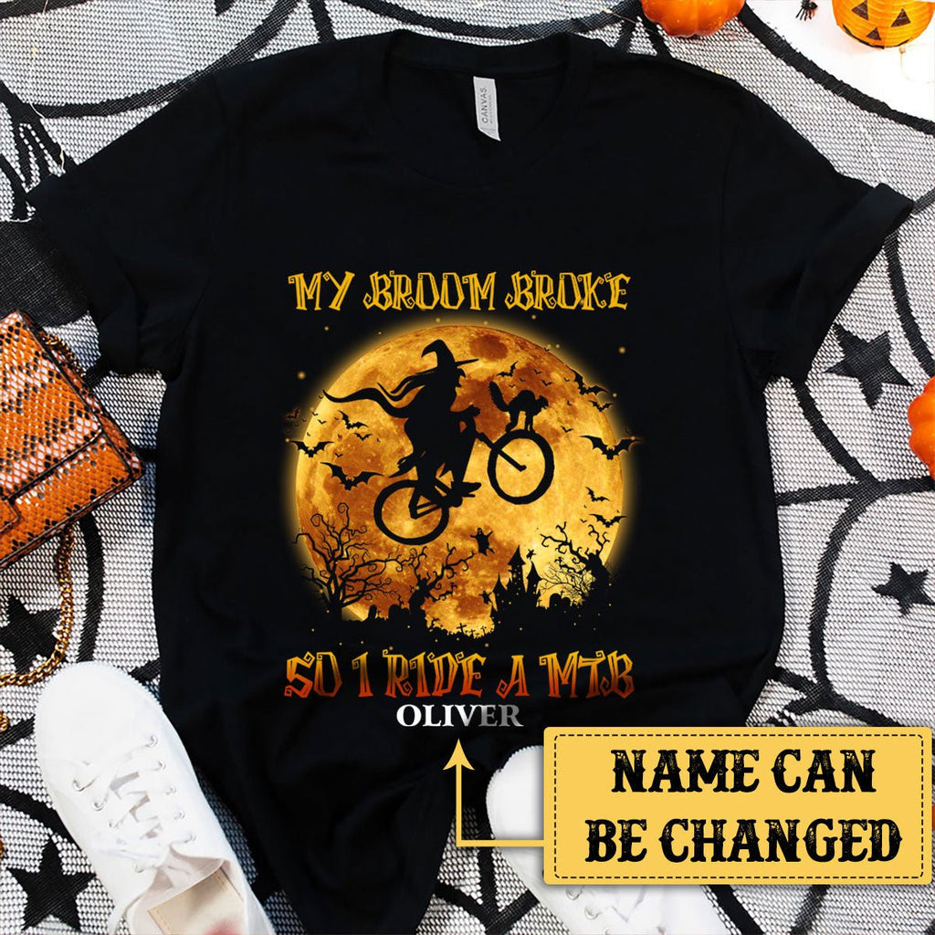 Personalized My Broom Broke So I Ride A MTB Halloween Shirtwdwq eqw easdasd Personalized My Broom Broke So I Ride A MTB Halloween Shirtewq wqe wqeaadk.