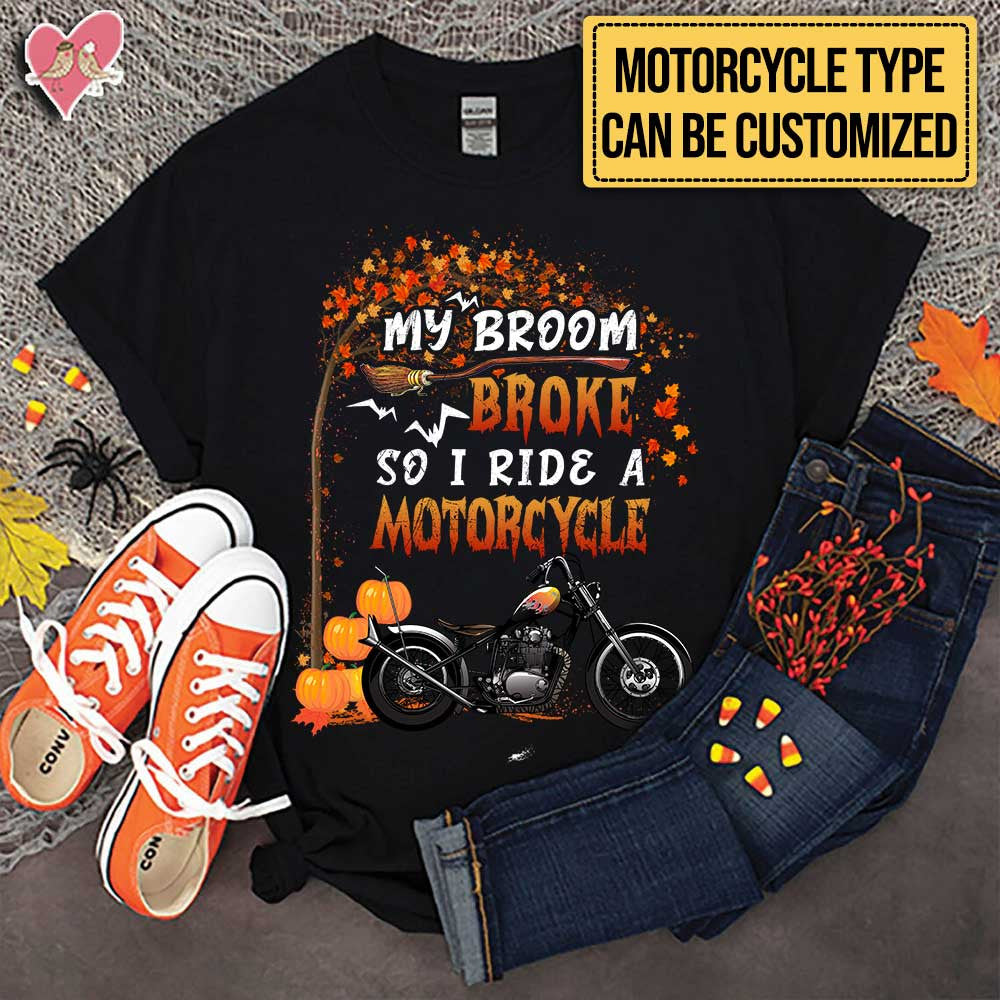 Personalized My Broom Broke So Now I Ride A Motorcycle Halloween Shirtwdwq eqw easdasd Personalized My Broom Broke So Now I Ride A Motorcycle Halloween Shirtewq wqe wqeaadk.