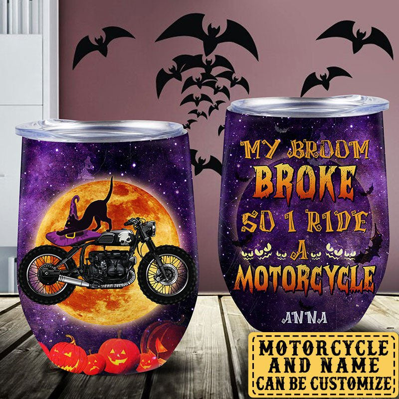 Personalized My Broom Broke So Now I Ride A Motorcycle Halloween Wine Tumblerwdwq eqw easdasd Personalized My Broom Broke So Now I Ride A Motorcycle Halloween Wine Tumblerewq wqe wqeaadk.