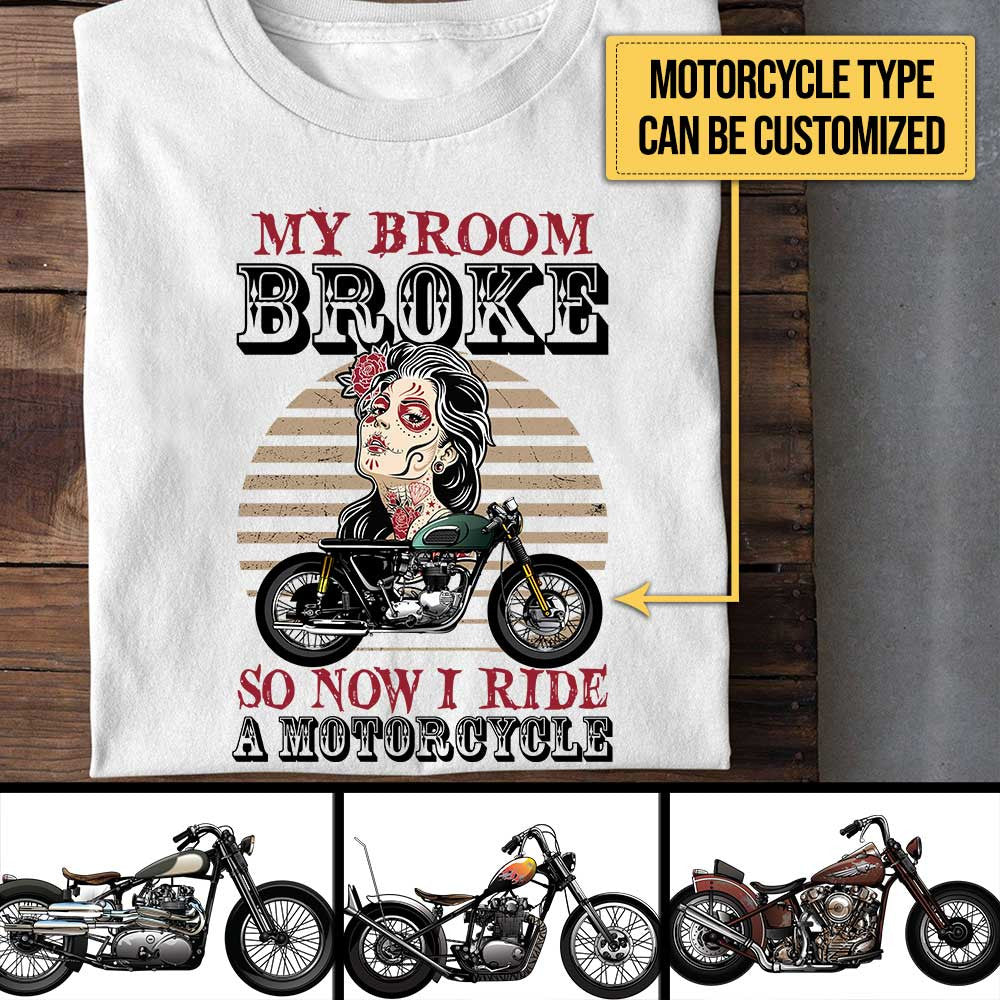 Personalized My Broom Broke So Now I Ride A Motorcycle Sugar Skull Shirtwdwq eqw easdasd Personalized My Broom Broke So Now I Ride A Motorcycle Sugar Skull Shirtewq wqe wqeaadk.