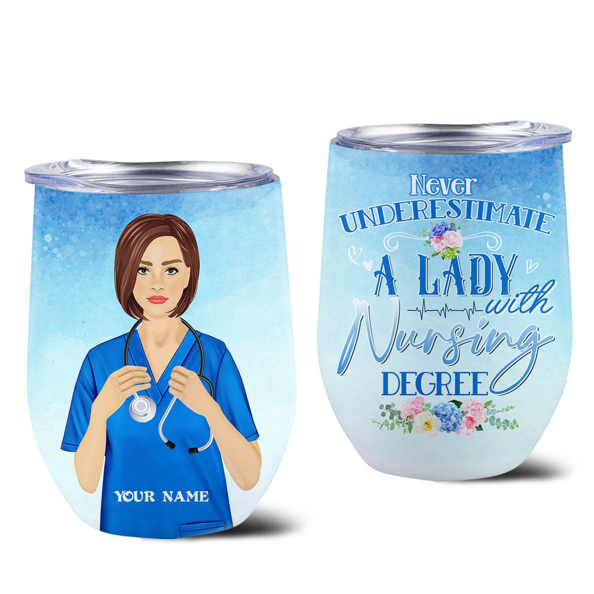Personalized Never Underestimate A Lady With Nursing Degree Wine Tumblerwdwq eqw easdasd Personalized Never Underestimate A Lady With Nursing Degree Wine Tumblerewq wqe wqeaadk.