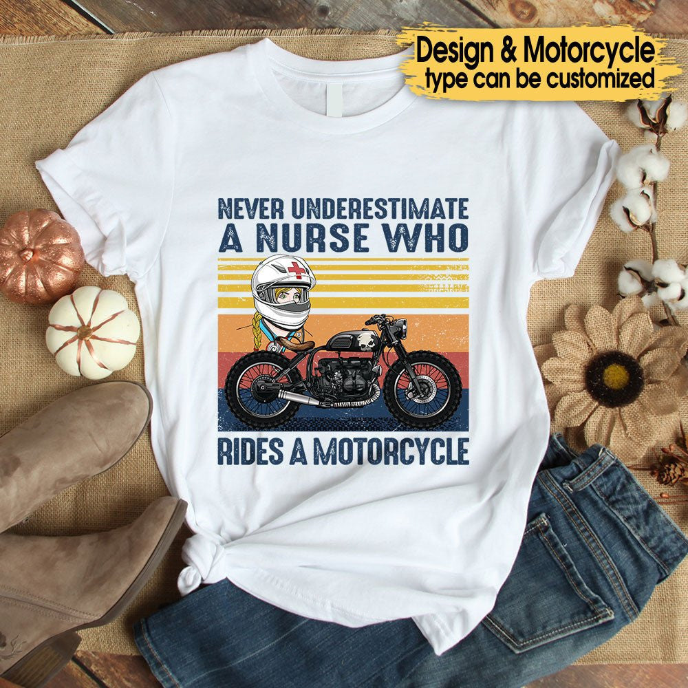 Personalized Never Underestimate A Nurse Who Rides A Motorcycle Shirtwdwq eqw easdasd Personalized Never Underestimate A Nurse Who Rides A Motorcycle Shirtewq wqe wqeaadk.