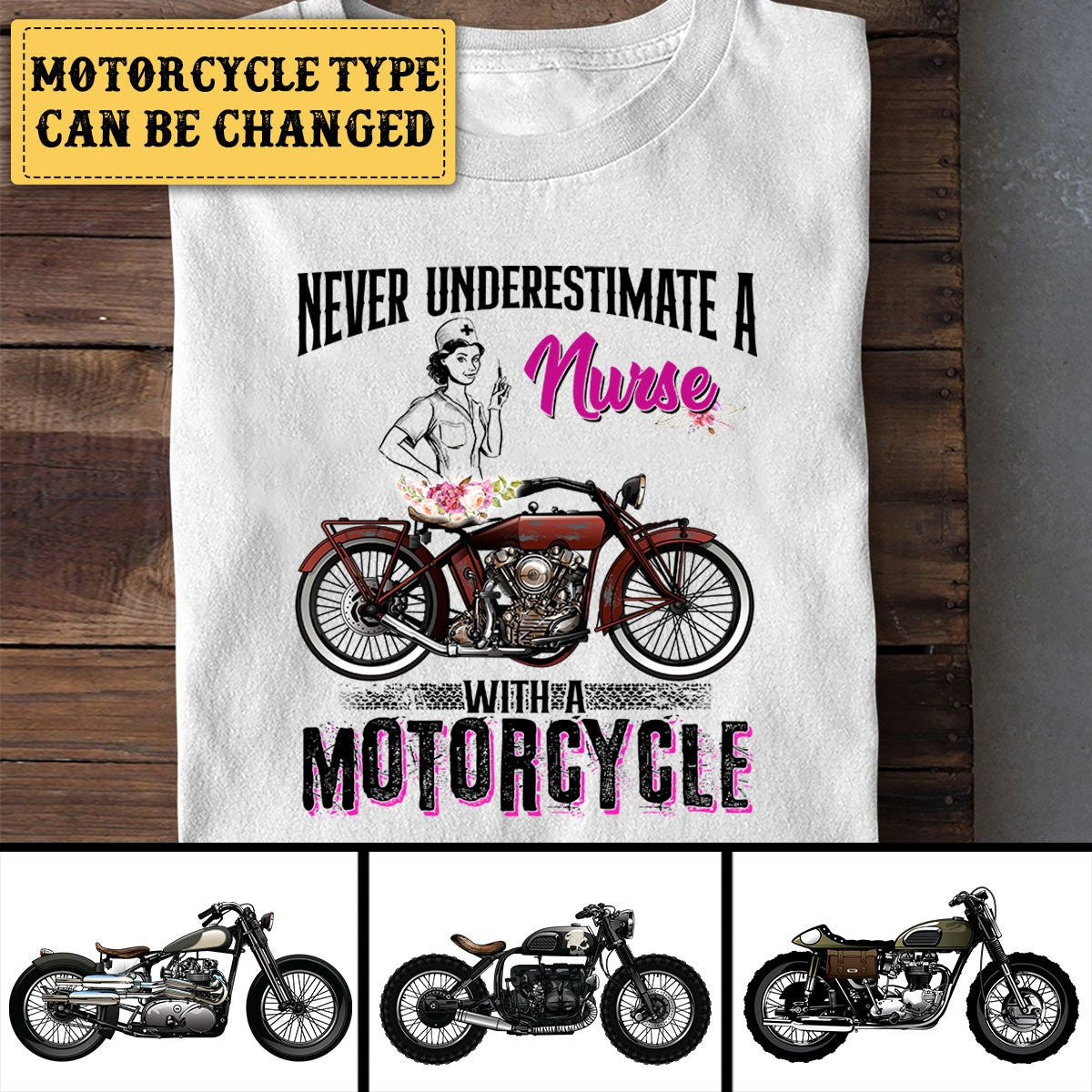 Personalized Never Underestimate A Nurse With A Motorcycle Shirtwdwq eqw easdasd Personalized Never Underestimate A Nurse With A Motorcycle Shirtewq wqe wqeaadk.