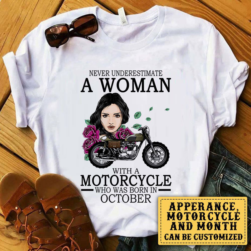 Personalized Never Underestimate A Woman With A Motorcycle Birthday Shirtwdwq eqw easdasd Personalized Never Underestimate A Woman With A Motorcycle Birthday Shirtewq wqe wqeaadk.