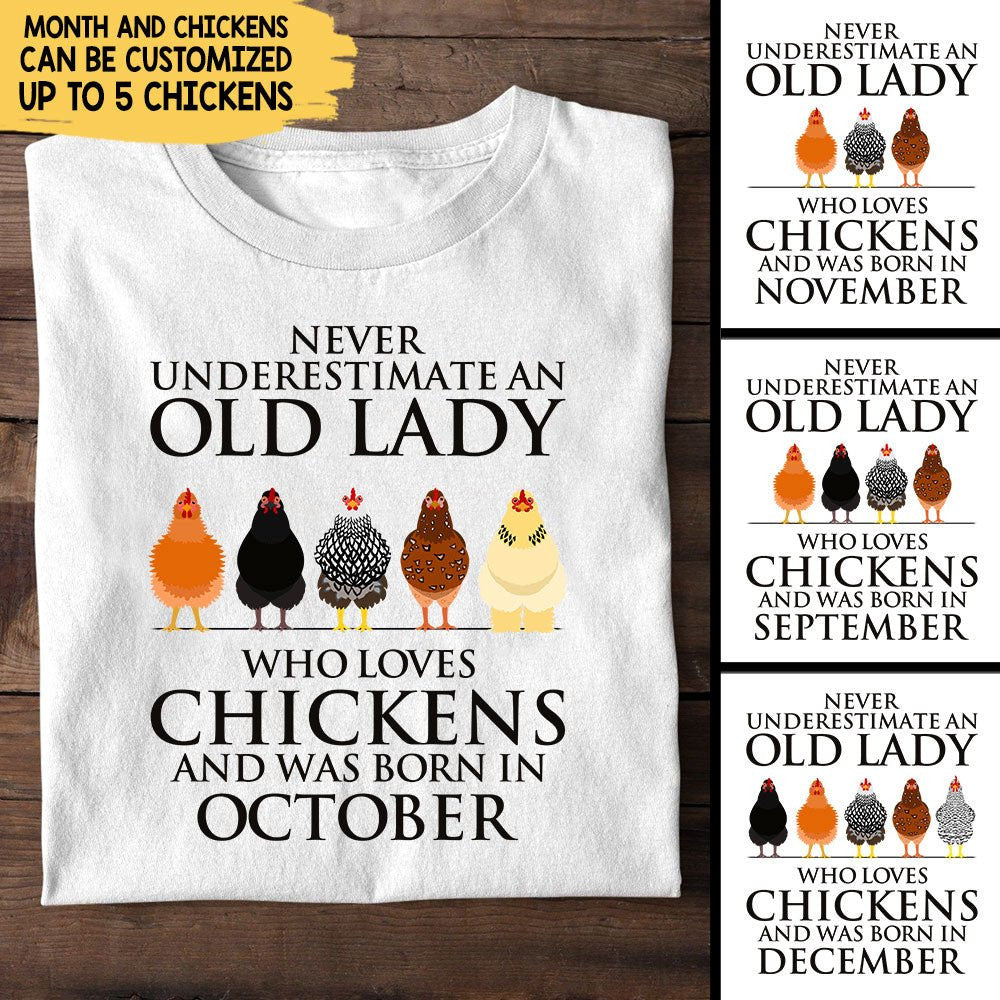 Personalized Never Underestimate An Old Lady Who Love Chickens Birthday Shirtwdwq eqw easdasd Personalized Never Underestimate An Old Lady Who Love Chickens Birthday Shirtewq wqe wqeaadk.