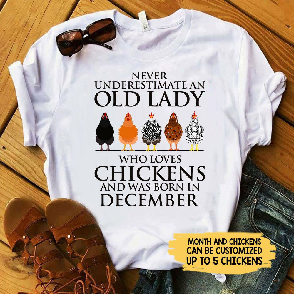Personalized Never Underestimate An Old Lady Who Love Chickens Birthday Shirtwdwq eqw easdasd Personalized Never Underestimate An Old Lady Who Love Chickens Birthday Shirtewq wqe wqeaadk.