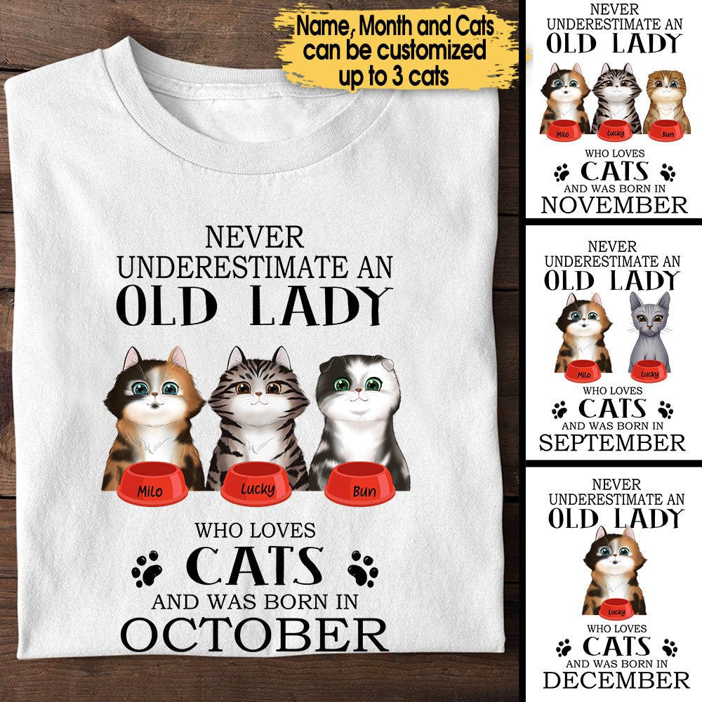 Personalized Never Underestimate An Old Lady Who Loves Cats Birthday Shirtwdwq eqw easdasd Personalized Never Underestimate An Old Lady Who Loves Cats Birthday Shirtewq wqe wqeaadk.