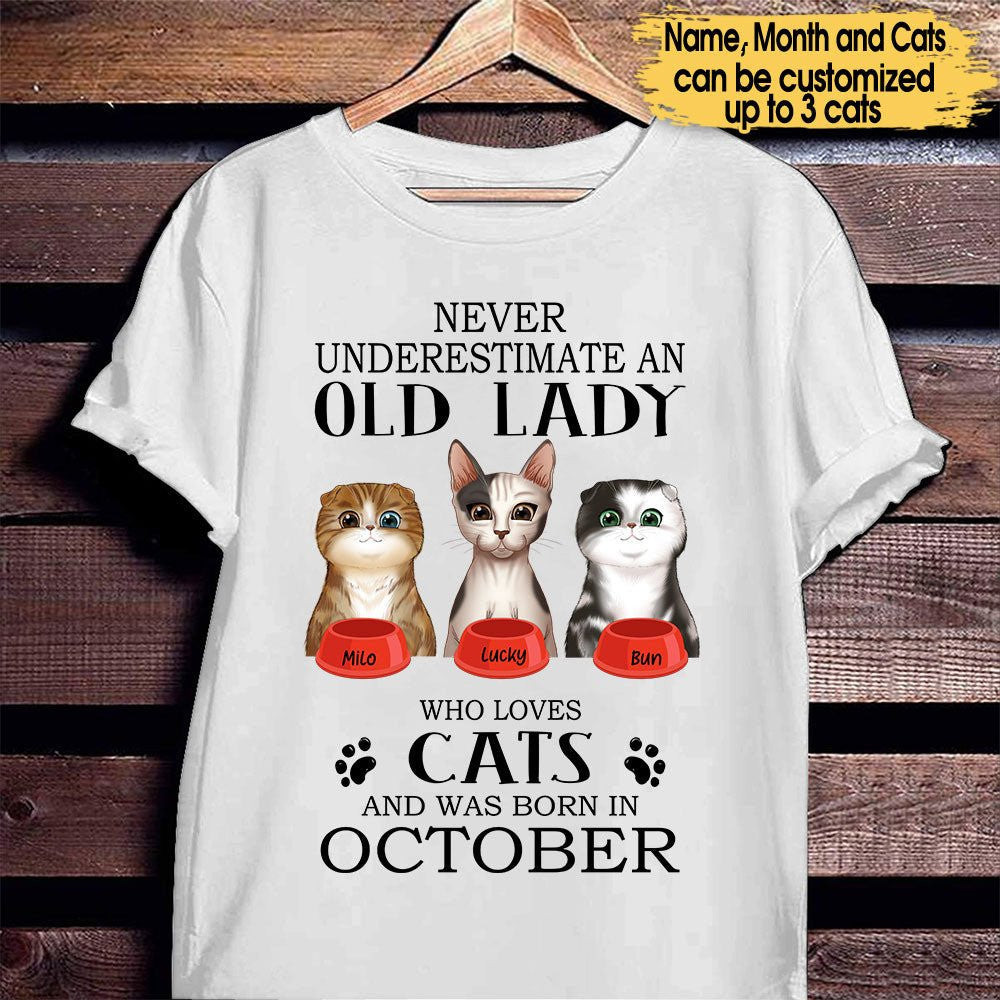 Personalized Never Underestimate An Old Lady Who Loves Cats Birthday Shirtwdwq eqw easdasd Personalized Never Underestimate An Old Lady Who Loves Cats Birthday Shirtewq wqe wqeaadk.