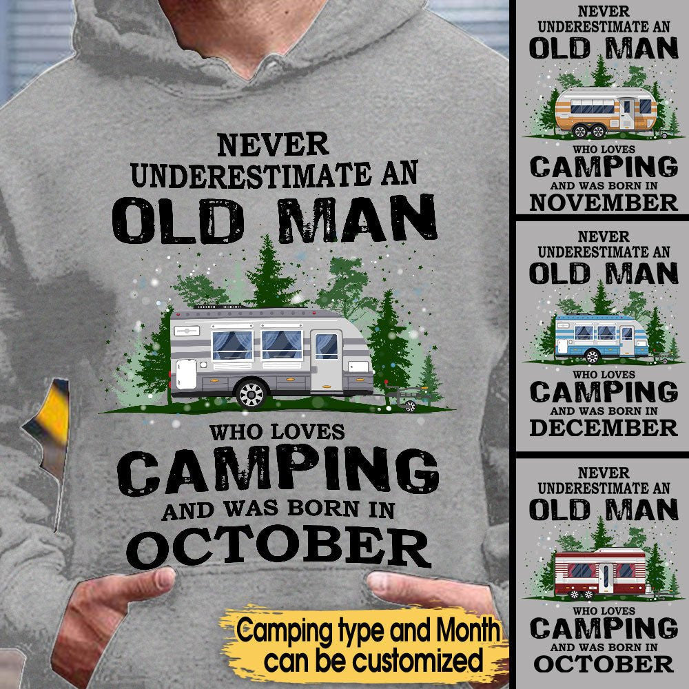 Personalized Never Underestimate An Old Man Who Loves Camping Shirtwdwq eqw easdasd Personalized Never Underestimate An Old Man Who Loves Camping Shirtewq wqe wqeaadk.