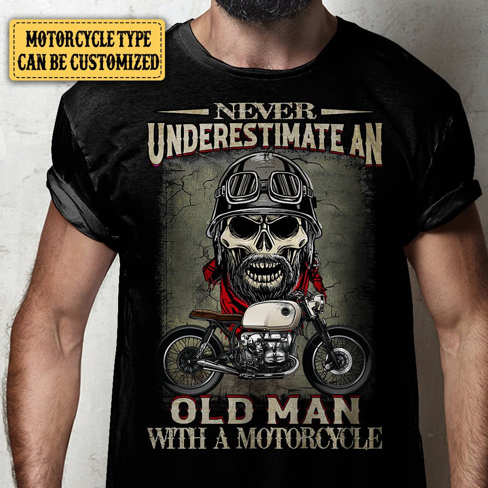 Personalized Never Underestimate An Old Man With A Motorcycle Shirtwdwq eqw easdasd Personalized Never Underestimate An Old Man With A Motorcycle Shirtewq wqe wqeaadk.