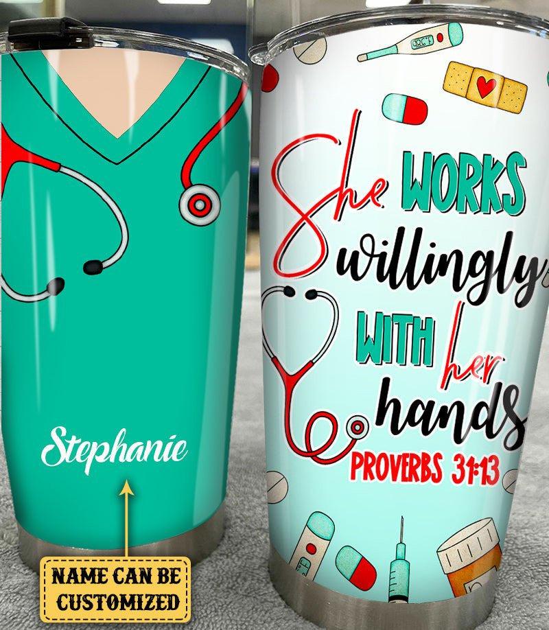 Personalized Nurse She Works Willingly With Her Hands Tumblerwdwq eqw easdasd Personalized Nurse She Works Willingly With Her Hands Tumblerewq wqe wqeaadk.