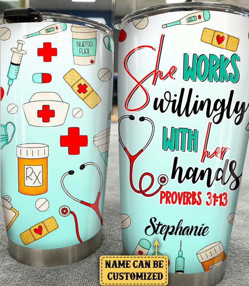 Personalized Nurse She Works Willingly With Her Hands Tumblerwdwq eqw easdasd Personalized Nurse She Works Willingly With Her Hands Tumblerewq wqe wqeaadk.