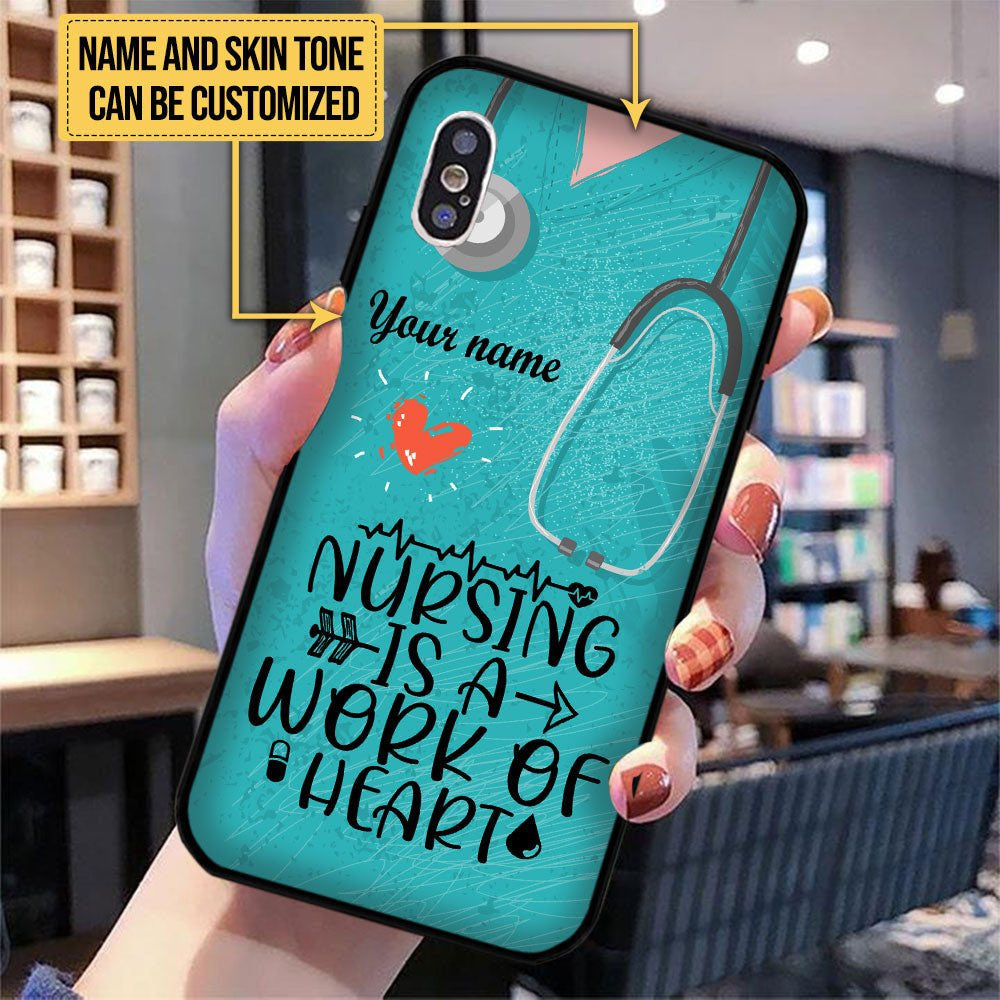 Personalized Nursing Is A Work Of Heart Glass Phone Casewdwq eqw easdasd Personalized Nursing Is A Work Of Heart Glass Phone Caseewq wqe wqeaadk.