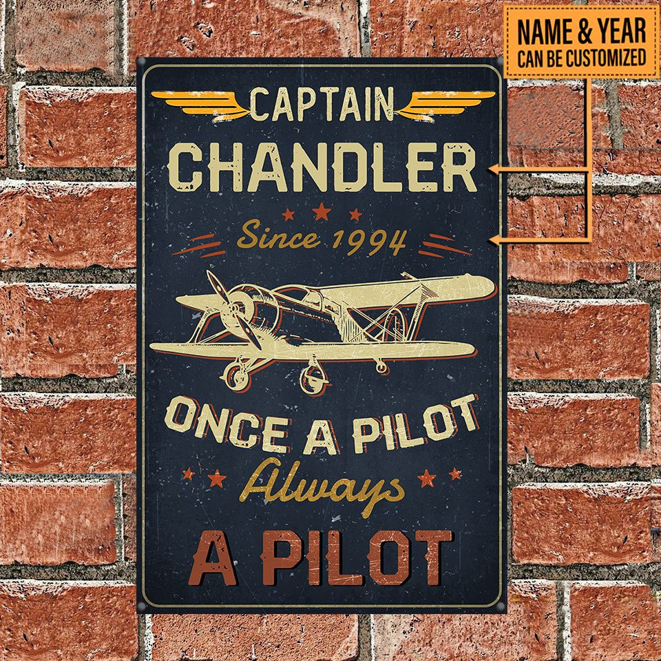 Personalized Once A Pilot Always A Pilot Caption Metal Signwdwq eqw easdasd Personalized Once A Pilot Always A Pilot Caption Metal Signewq wqe wqeaadk.