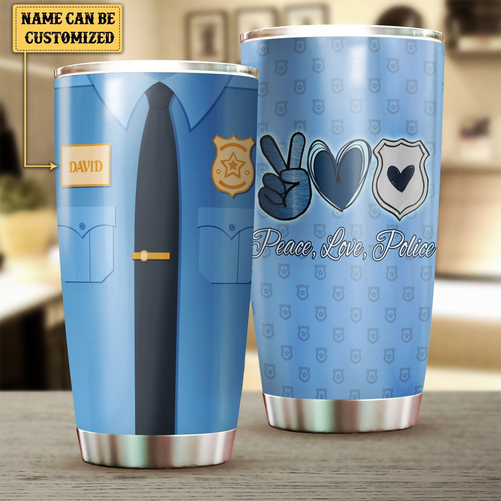 Personalized Peace Love Police Tumblerwdwq eqw easdasd Personalized Peace Love Police Tumblerewq wqe wqeaadk.