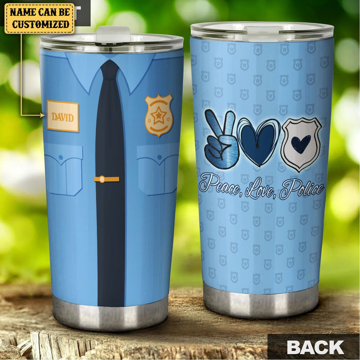 Personalized Peace Love Police Tumblerwdwq eqw easdasd Personalized Peace Love Police Tumblerewq wqe wqeaadk.