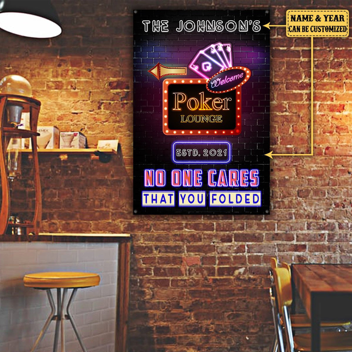 Personalized Poker Lounge No One Cares That You Folded Metal Signwdwq eqw easdasd Personalized Poker Lounge No One Cares That You Folded Metal Signewq wqe wqeaadk.