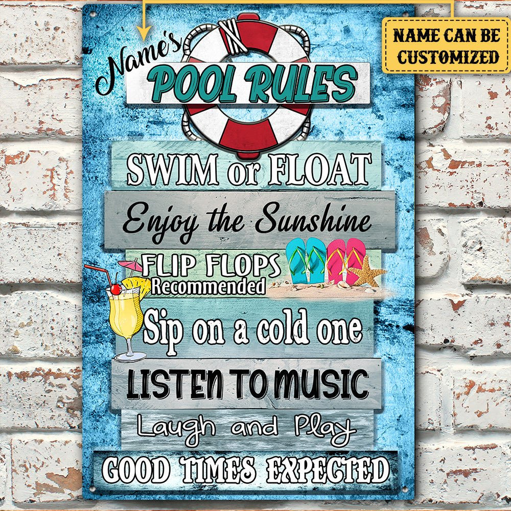 Personalized Pool Rules Metal Signwdwq eqw easdasd Personalized Pool Rules Metal Signewq wqe wqeaadk.