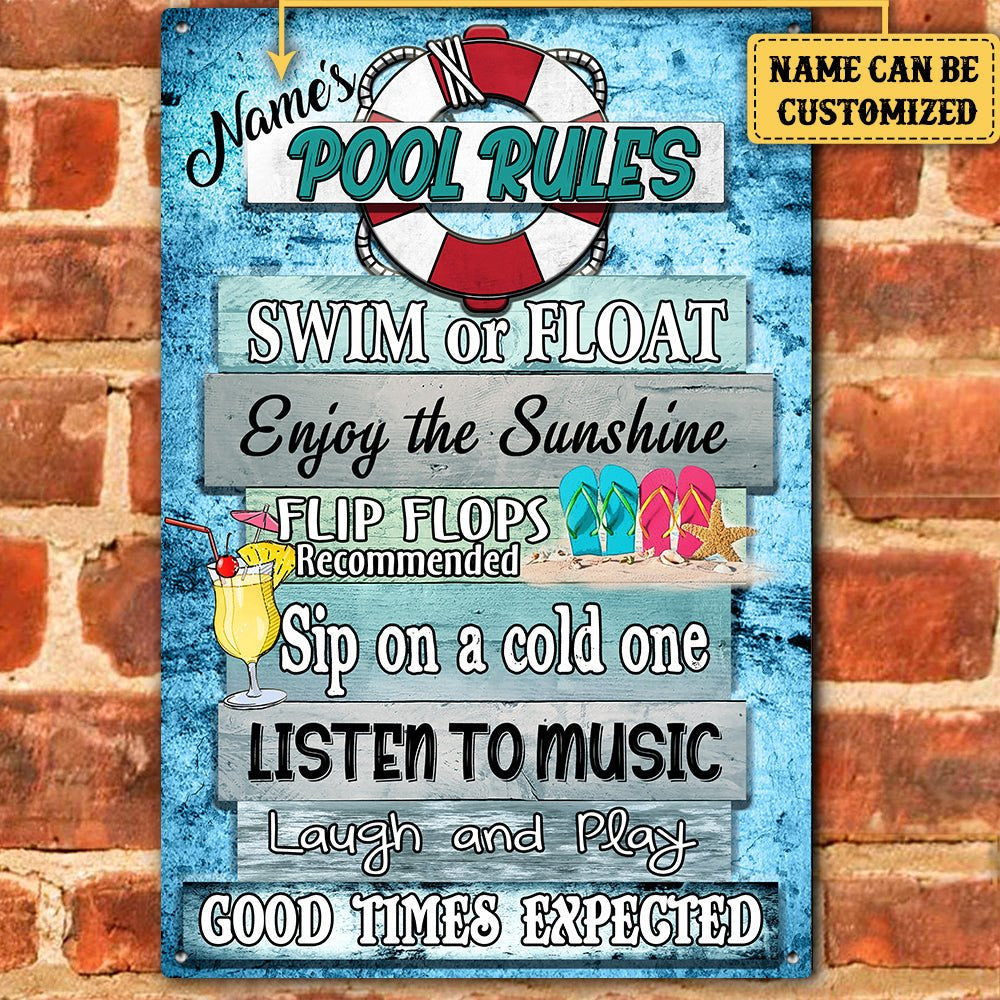 Personalized Pool Rules Metal Signwdwq eqw easdasd Personalized Pool Rules Metal Signewq wqe wqeaadk.