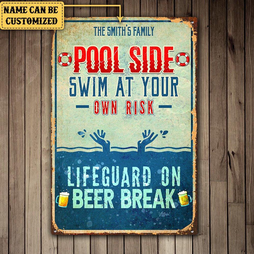 Personalized Pool Side Swim At Your Own Risk Metal Signwdwq eqw easdasd Personalized Pool Side Swim At Your Own Risk Metal Signewq wqe wqeaadk.
