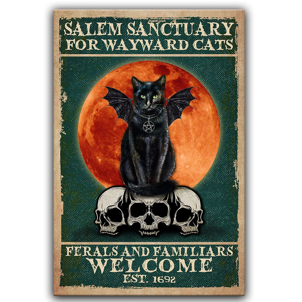 Personalized Salem Sanctuary For Wayward Cats Poster & Canvaswdwq eqw easdasd Personalized Salem Sanctuary For Wayward Cats Poster & Canvasewq wqe wqeaadk.