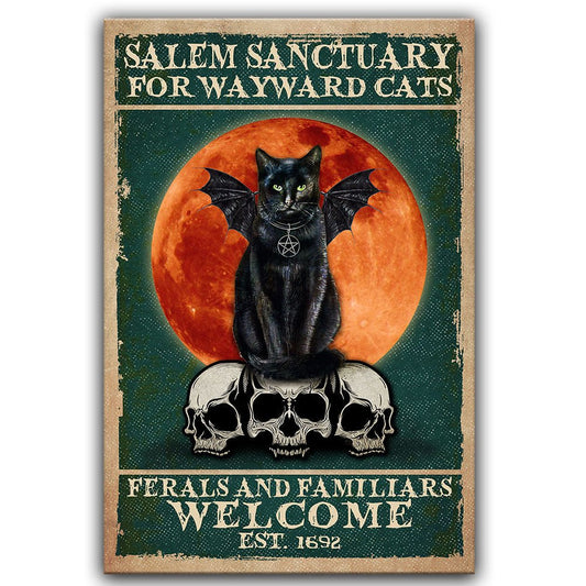 Personalized Salem Sanctuary For Wayward Cats Poster & Canvaswdwq eqw easdasd Personalized Salem Sanctuary For Wayward Cats Poster & Canvasewq wqe wqeaadk.