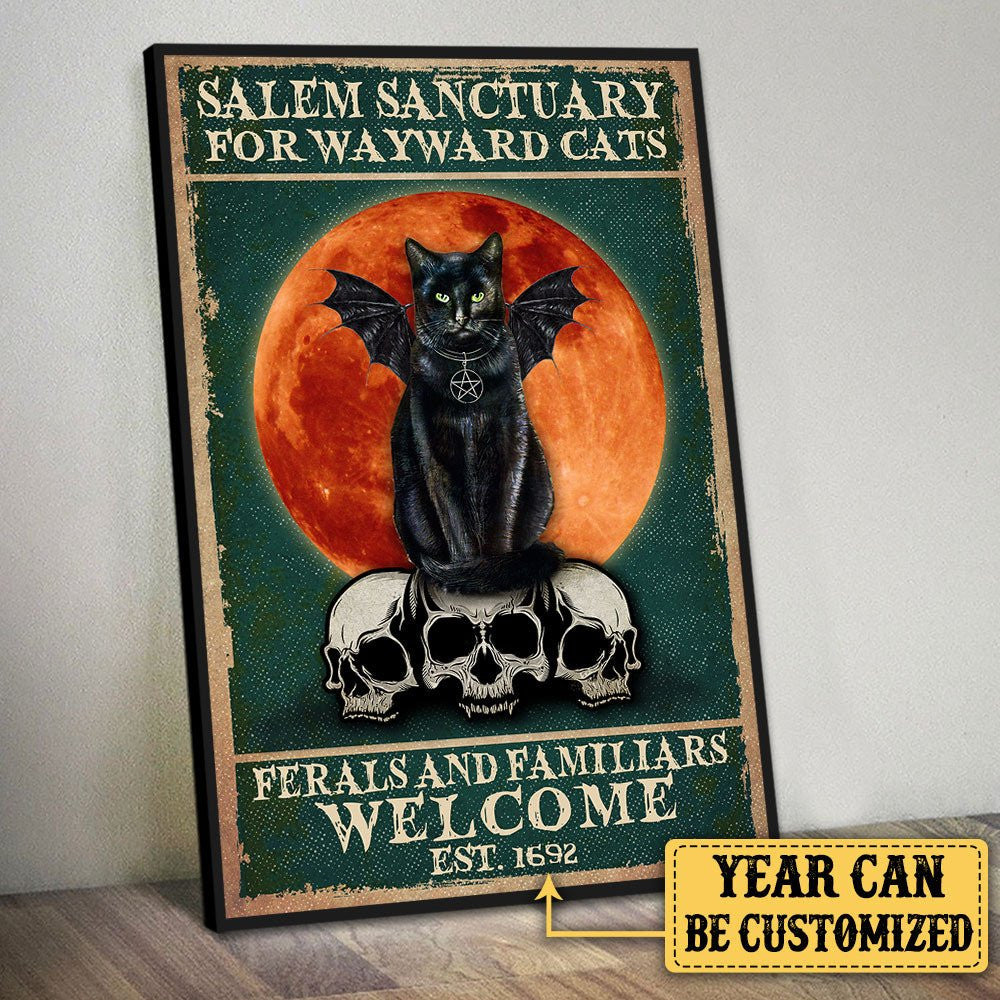 Personalized Salem Sanctuary For Wayward Cats Poster & Canvaswdwq eqw easdasd Personalized Salem Sanctuary For Wayward Cats Poster & Canvasewq wqe wqeaadk.