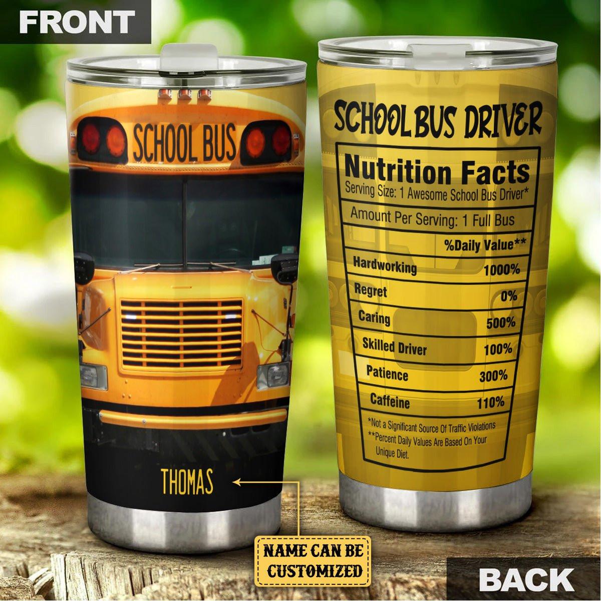 Personalized School Bus Driver Nutritional Facts Tumblerwdwq eqw easdasd Personalized School Bus Driver Nutritional Facts Tumblerewq wqe wqeaadk.