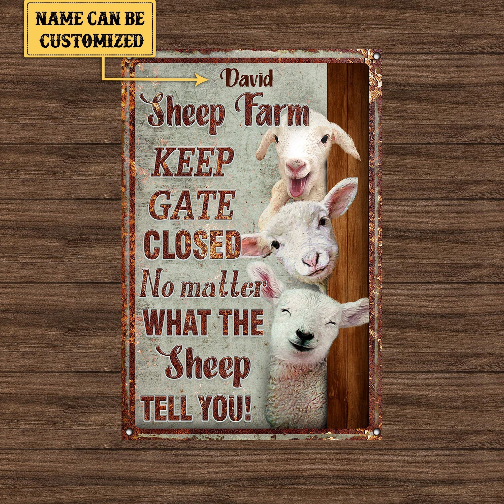 Personalized Sheep Farm Metal Signwdwq eqw easdasd Personalized Sheep Farm Metal Signewq wqe wqeaadk.