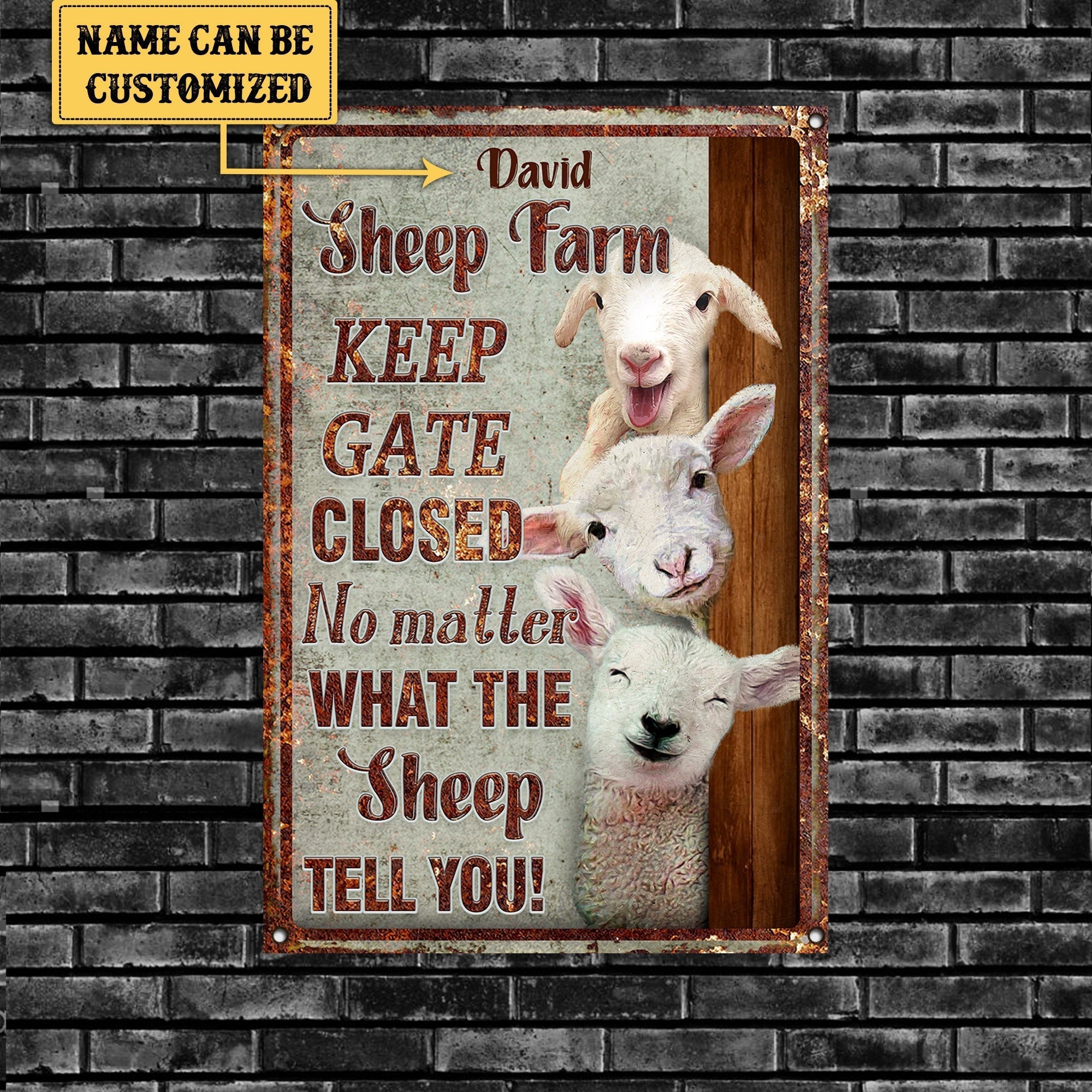 Personalized Sheep Farm Metal Signwdwq eqw easdasd Personalized Sheep Farm Metal Signewq wqe wqeaadk.