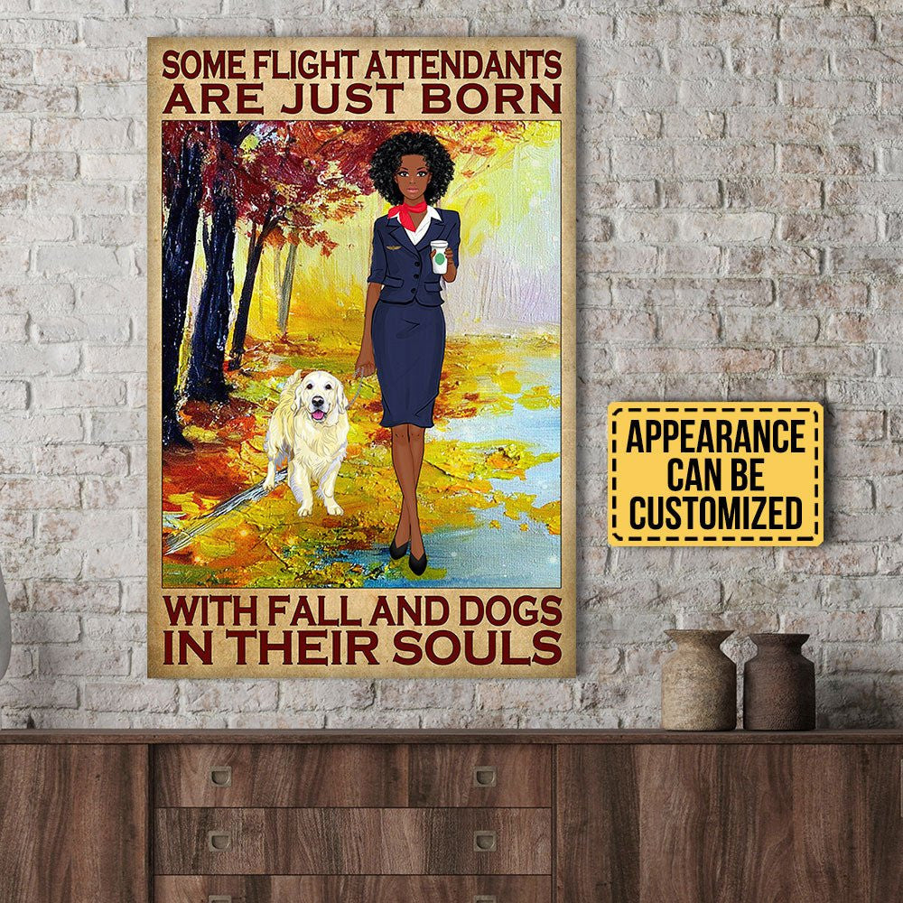 Personalized Some Flight Attendant Are Just Born With Fall And Dogs In Their Souls Poster & Canvaswdwq eqw easdasd Personalized Some Flight Attendant Are Just Born With Fall And Dogs In Their Souls Poster & Canvasewq wqe wqeaadk.