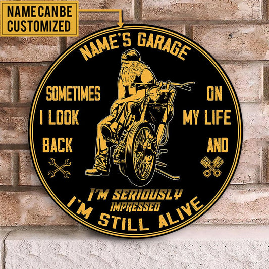 Personalized Sometime I Look Back On My Life I Seriously Impressed I'm Still Alive Motorcycles Wood Round Signwdwq eqw easdasd Personalized Sometime I Look Back On My Life I Seriously Impressed I'm Still Alive Motorcycles Wood Round Signewq wqe wqeaadk.