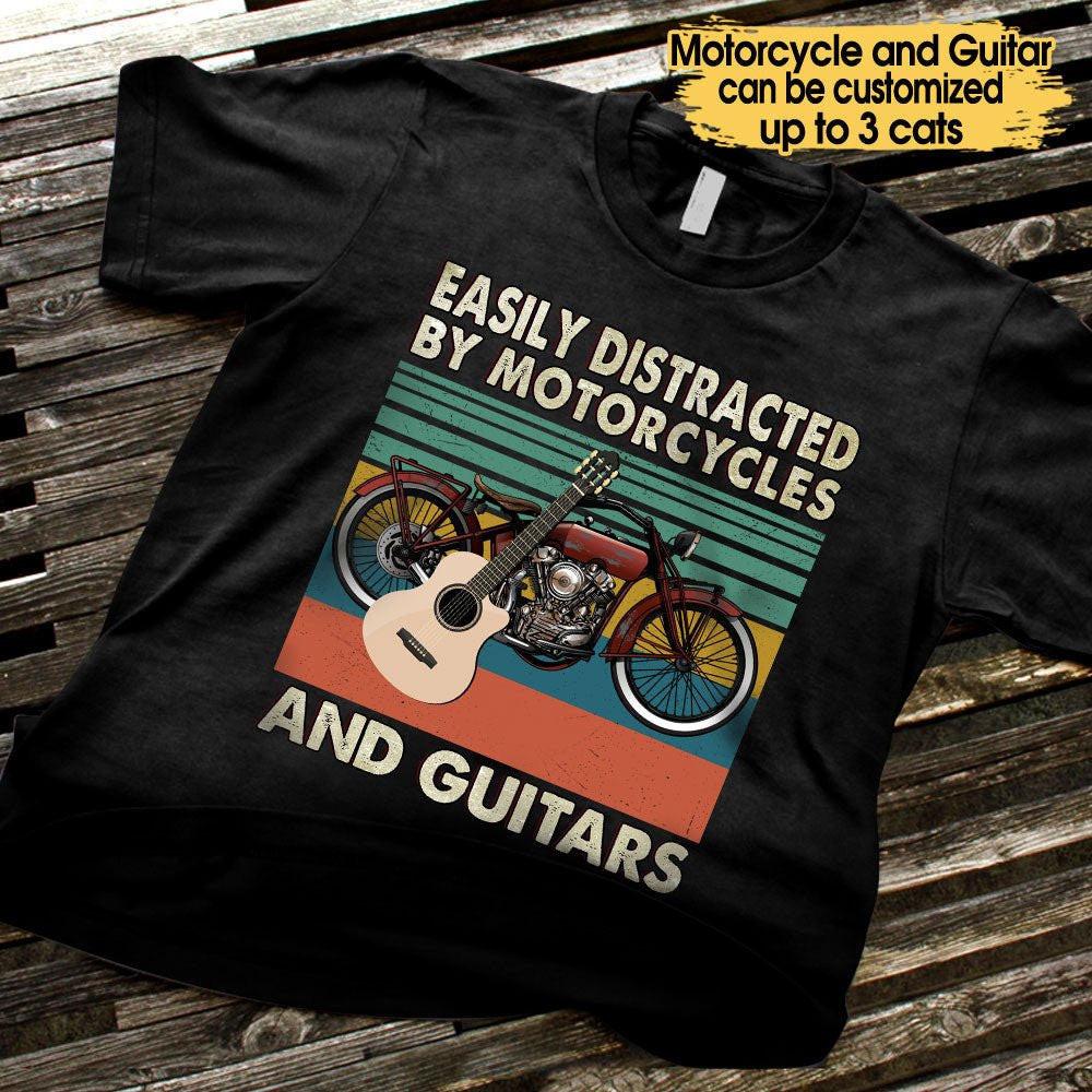 Personalized That's What I Do I Ride A Motorcycle I Play Guitars Shirt.