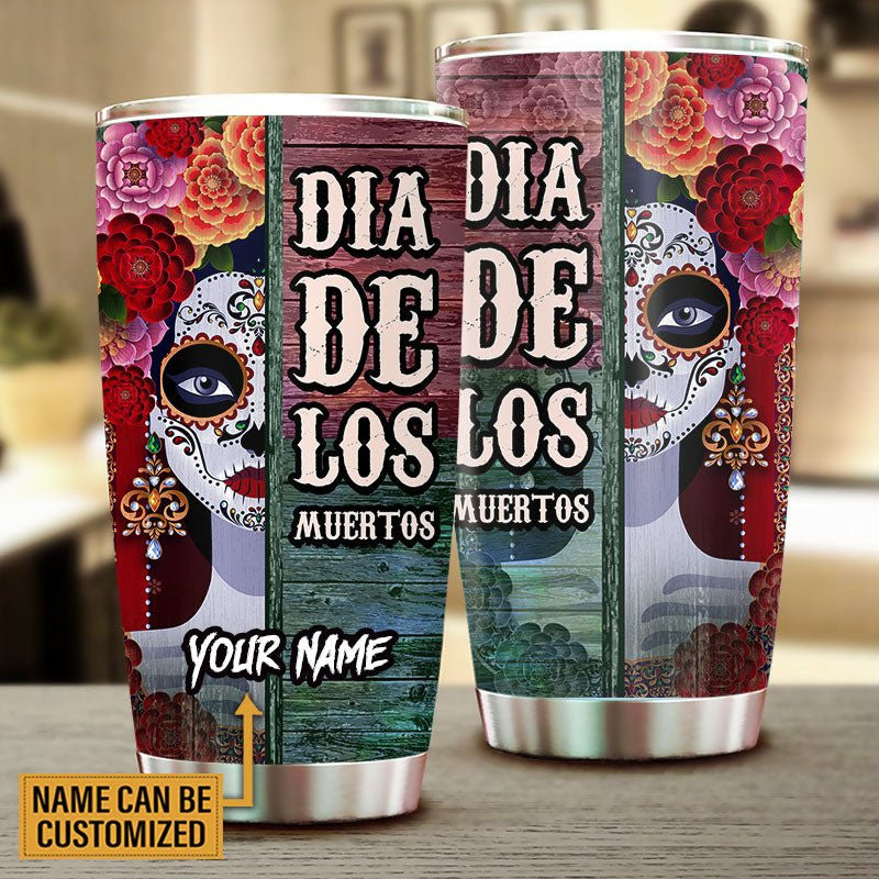 Personalized The Day of The Dead Tumbler.