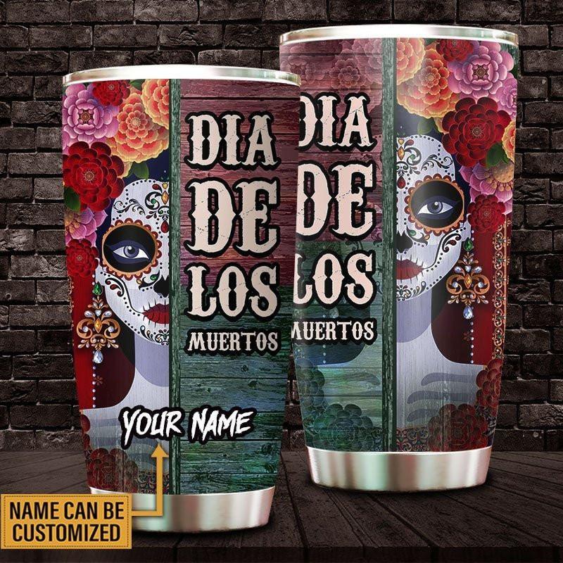 Personalized The Day of The Dead Tumbler.