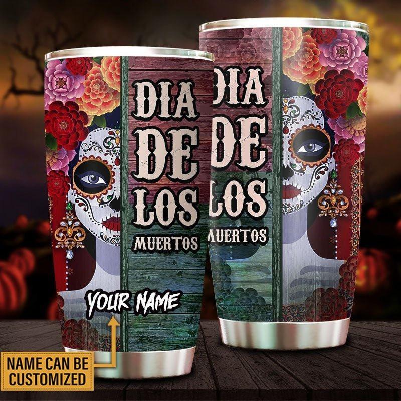 Personalized The Day of The Dead Tumbler.