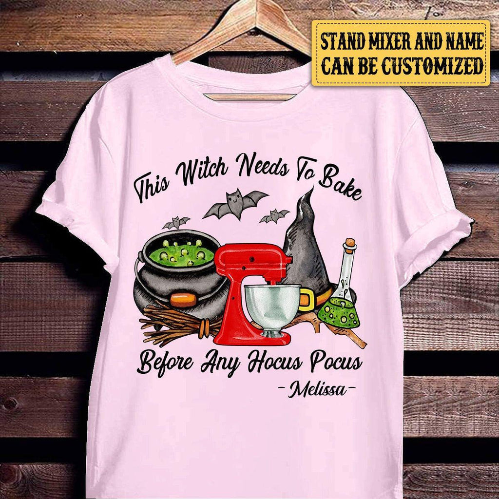 Personalized This Witch Needs To Bake Before Any Hocus Pocus Shirt.