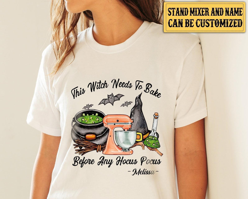 Personalized This Witch Needs To Bake Before Any Hocus Pocus Shirt.