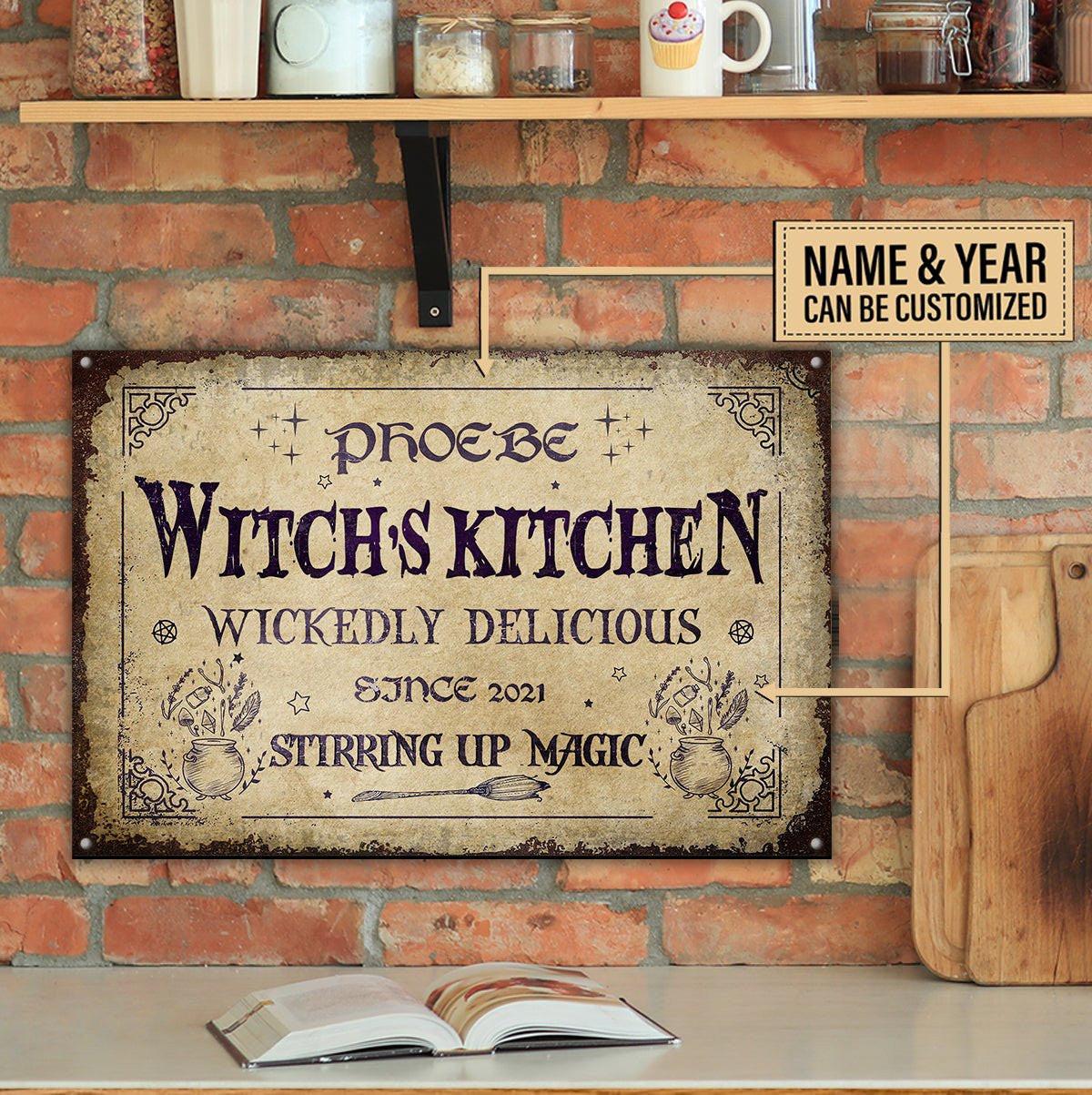 Personalized Witch's Kitchen Classic Metal Sign.