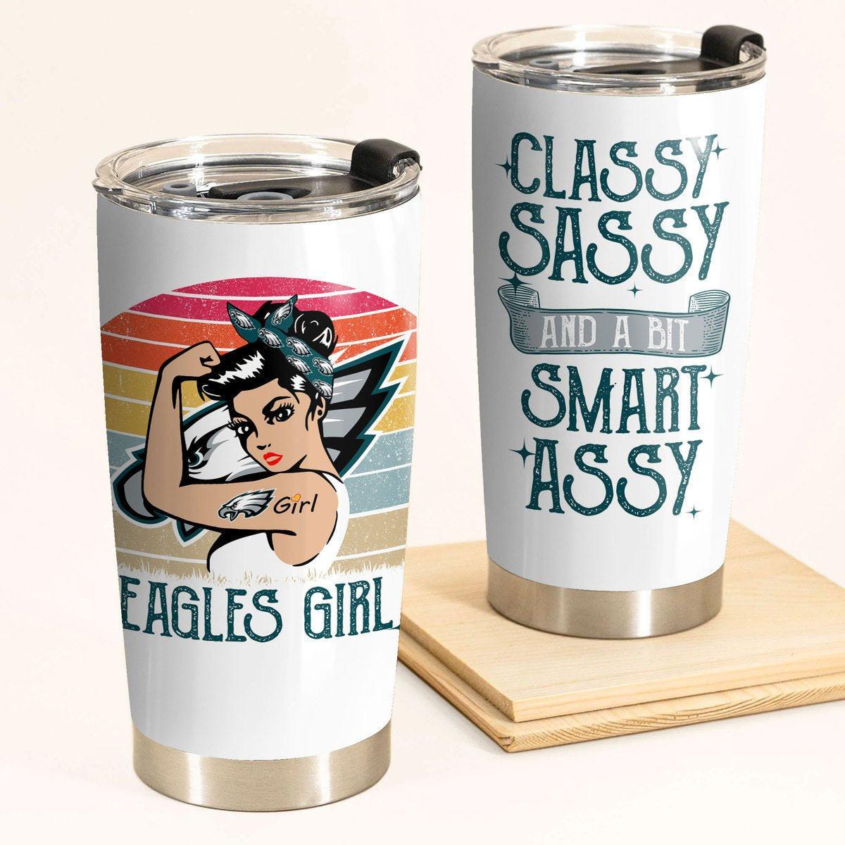 Philadelphia Football Girls Classy Sassy Tumbler.
