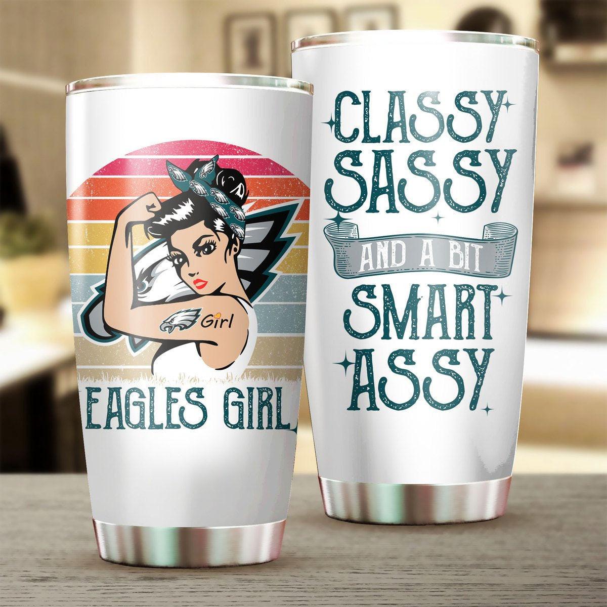 Philadelphia Football Girls Classy Sassy Tumbler.