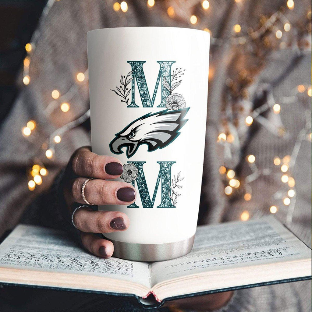 She Is Strong Mom Tumbler - Best Gift For Mother's Day, Philadelphia Football.