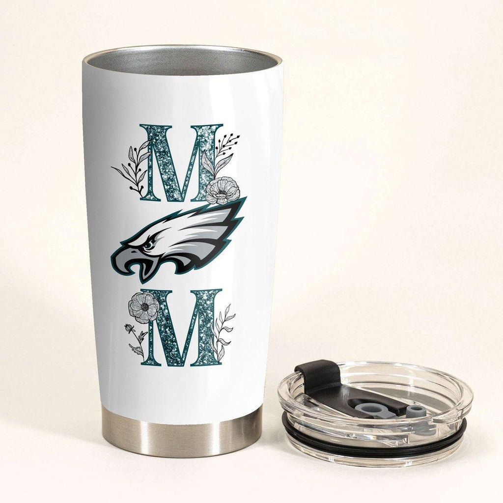 She Is Strong Mom Tumbler - Best Gift For Mother's Day, Philadelphia Football.