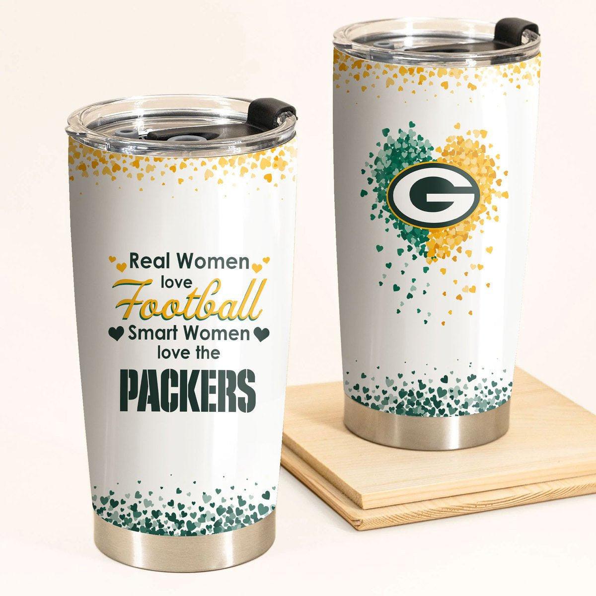 Smart Women Love Green Bay FB Tumbler.